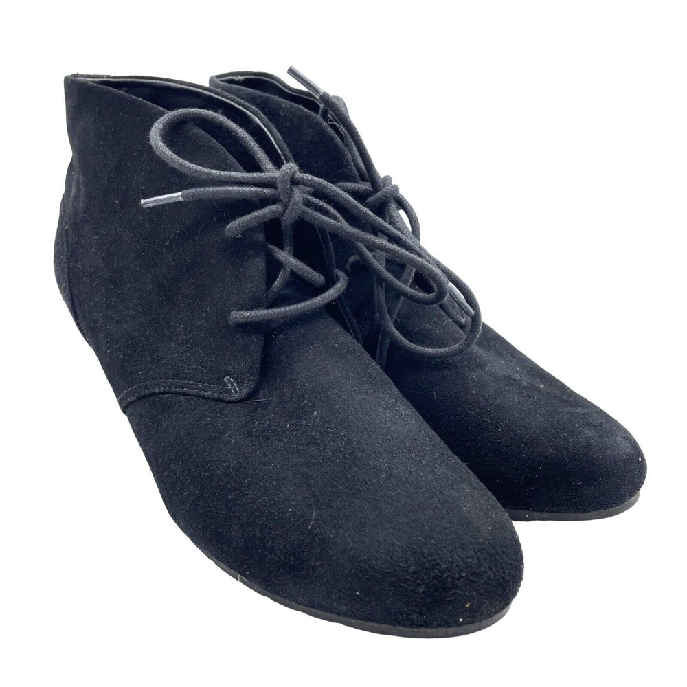 Clarks Boots Womens 7 Wedge Bendables Rosepoint Dew Suede Booties Comfort‎ Shoes